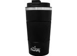 Any Morning BA21549 Tazza Thermos Da 500 Ml, In Acciaio Inox A Doppio Strato, Fascia In Silicone Antiscivolo, Coperchio A Prova Di Perdite, 16,91 Oz