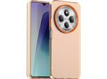 Custodia Per Xiaomi Redmi 14C / Xiaomi Redmi 14R, Sottile Custodia Semi-Trasparente Opaca Antiurto Per Telefono Arancione