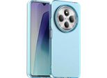 Custodia Per Xiaomi Redmi 14C / Xiaomi Redmi 14R, Sottile Custodia Semi-Trasparente Opaca Antiurto Per Telefono Blu