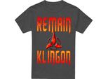Star Trek: Discovery - Maglietta "Remain Klingon"" Per Uomo/Donna Unisex TV18044 (S) (Charcoal)"