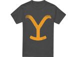 Yellowstone - Maglietta "Large Brand"" Per Uomo/Donna Unisex TV18078 (L) (Carbone)"