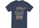 Spongebob Squarepants - Maglietta "The Krusty Krab Shock Mono"" Per Uomo/Donna Unisex TV18333 (Xl) (Blu Navy)"