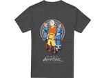 Avatar: L'ultimo Dominatore Dell'aria - Maglietta "Team Avatar"" Per Uomo/Donna Unisex TV18366 (S) (Charcoal)"