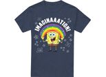 Spongebob Squarepants - Maglietta "Imagination"" Per Bambini/Ragazzi Unisex TV18375 (Xxl) (Marineblau)"