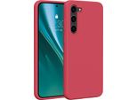 Etteri Custodia In Silicone Per Samsung Galaxy S23 Plus Custodia Per Cellulare Lampone