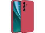 Etteri Custodia In Silicone Per Samsung Galaxy A35 5G Custodia Per Cellulare Lampone