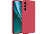Etteri Custodia In Silicone Per Samsung Galaxy A34 5G Custodia Per Cellulare Lampone