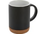 Xd Collection - Tazza Da Caffè, Sughero, Ceramica, 280Ml XD131 (Taglia Unica) (Nero/Bianco)