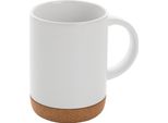 Xd Collection - Tazza Da Caffè, Sughero, Ceramica, 280Ml XD131 (Taglia Unica) (Bianco)