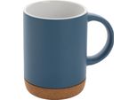Xd Collection - Tazza Da Caffè, Sughero, Ceramica, 280Ml XD131 (Taglia Unica) (Blu/Bianco)