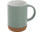 Xd Collection - Tazza Da Caffè, Sughero, Ceramica, 280Ml XD131 (Taglia Unica) (Verde/Bianco)