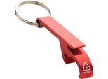 Xd Collection - Apribottiglie, Alluminio Riciclato XD269 (Taglia Unica) (Rosso)