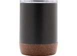 Xd Collection - Tazza Da Caffè, Sughero, Acciaio Inossidabile Riciclato XD557 (Taglia Unica) (Nero)