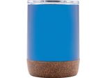 Xd Collection - Tazza Da Caffè, Sughero, Acciaio Inox Riciclato XD557 (Taglia Unica) (Blu)