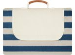 Vinga - Picknick-Decke "Alba"", Rpet (Recyceltes Polyethylen-Terephthalat), Mit Streifen XD574 (0,5 Cm X 110 Cm X 110 Cm) (Marineblau)"