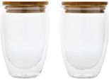 Xd Collection - Bicchiere, 350Ml Confezione Da 2 XD670 (Taglia Unica) (Trasparente)