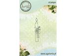 Agateria - Timbro Trasparente Timbro Movente Timbro Trasparente, Candela, Candela Per Battesimo/Comunione