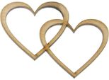 Cuori Decorativi In Legno Collegati
