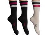 Fila 3 Confezioni Di Calzini Lunghi In Cotone F3609 Per Uomo E Donna
