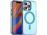 Custodia Magnetica Per Iphone 12 Pro Max, Sottile Custodia Traslucida Opaca Antiurto Blu