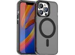 Custodia Magnetica Per Iphone 14 Pro Max, Sottile Custodia Traslucida Opaca Antiurto Nera