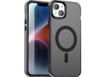 Custodia Magnetica Per Iphone 15, Sottile Custodia Traslucida Opaca Antiurto Nera