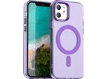 Custodia Magnetica Per Iphone 12 /Iphone 12 Pro, Sottile Custodia Traslucida Opaca Antiurto Viola