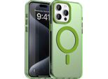Custodia Magnetica Per Iphone 15 Pro Max, Sottile Custodia Traslucida Opaca Antiurto Verde