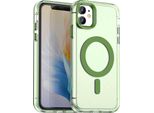Custodia Magnetica Per Iphone 11, Sottile Custodia Traslucida Opaca Antiurto Verde