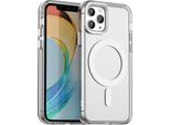 Custodia Magnetica Per Iphone 11 Pro Max, Sottile Custodia Antiurto Traslucida Opaca Bianca