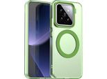Custodia Magnetica Per Xiaomi 15, Sottile Custodia Traslucida Opaca Antiurto Verde