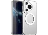 Custodia Magnetica Per Huawei Pura 70, Sottile Custodia Traslucida Opaca Antiurto Bianco
