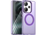 Custodia Magnetica Per Xiaomi Poco F6 5G, Sottile Custodia Antiurto Traslucida Opaca Viola