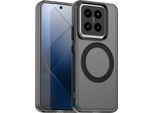 Custodia Magnetica Per Xiaomi 14 Pro, Sottile Custodia Traslucida Opaca Antiurto Nero