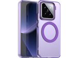 Custodia Magnetica Per Xiaomi 15 Pro, Sottile Custodia Traslucida Opaca Antiurto Viola