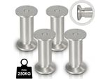 Tolletour Set Di 8 Gambe Per Mobili Set Di Gambe Per Tavoli Gambe Per Divani Gambe Per Letti Gambe Per Divani Gambe Per Armadi Gambe Per Mobili Alluminio 4X180Mm