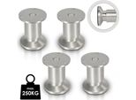 Tolletour Set Di 8 Gambe Per Mobili Set Di Gambe Per Tavoli Gambe Per Divani Gambe Per Letti Gambe Per Divani Gambe Per Mobili Gambe Per Mobili Alluminio 4X100Mm