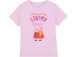 Peppa Pig - Maglietta "Big Sister"" Per Bambini TV15129 (128) (Rosa Chiaro)"