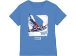 Capitan America - Maglietta Per Bambini TV17384 (128) (Azzurro)
