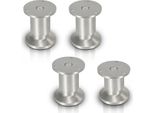 Bettizia Set Di 8 Gambe Per Mobili Set Di Gambe Per Tavoli Gambe Per Divani Gambe Per Letti Gambe Per Divani Gambe Per Armadi Gambe Per Mobili Alluminio 4X100Mm