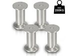 Bettizia Set Di 4 Gambe Per Mobili Set Di Gambe Per Tavoli Gambe Per Divani Gambe Per Letti Gambe Per Divani Gambe Per Mobili Gambe Per Mobili Alluminio 4X150Mm
