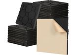 Clanmacy 24 Pezzi Di Schiuma Acustica Tappetini Di Schiuma Acustica Quadrati 30 X 30 X 2,5 Cm Tappetini Di Isolamento Acustico Per Piastrelle Di Schiuma Efficaci Nero