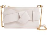 Ted Baker Pochette Borsa A Tracolla Jimmah Softpoliuretanobow Clutch Bag Ivory Avorio