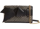 Ted Baker Pochette Borsa A Tracolla Jeesie Bow Canvas Clutch Bag Black Nero