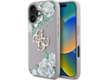Custodia Guess Grained Roses Big 4G Logo Do Iphone 16 Fioletowy
