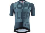 Maglia Da Ciclismo A Maniche Corte Loeffler M Bike Jersey Fz Signature Mid Dark Petrol - Blu