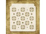 Stencil A Tecnica Mista Stencil Per Decoupage Scrapbooking 16X16, Felce Dente Di Leone