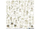 Craft Oclock 30X30Cm Einseitig Scrapbooking Papier 250G, Adorabile Quando Sorridi