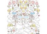 Craft O Clock 30,5X30,5Cm Scrapbooking Papier 250G, Sweet Princess 02
