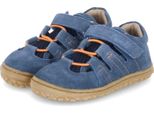 Lurchi Barefoot Ragazzi Sandali Bambino Camminatori A Piedi Nudi Scarpe Naffi Camoscio Blu Dimensioni: 27